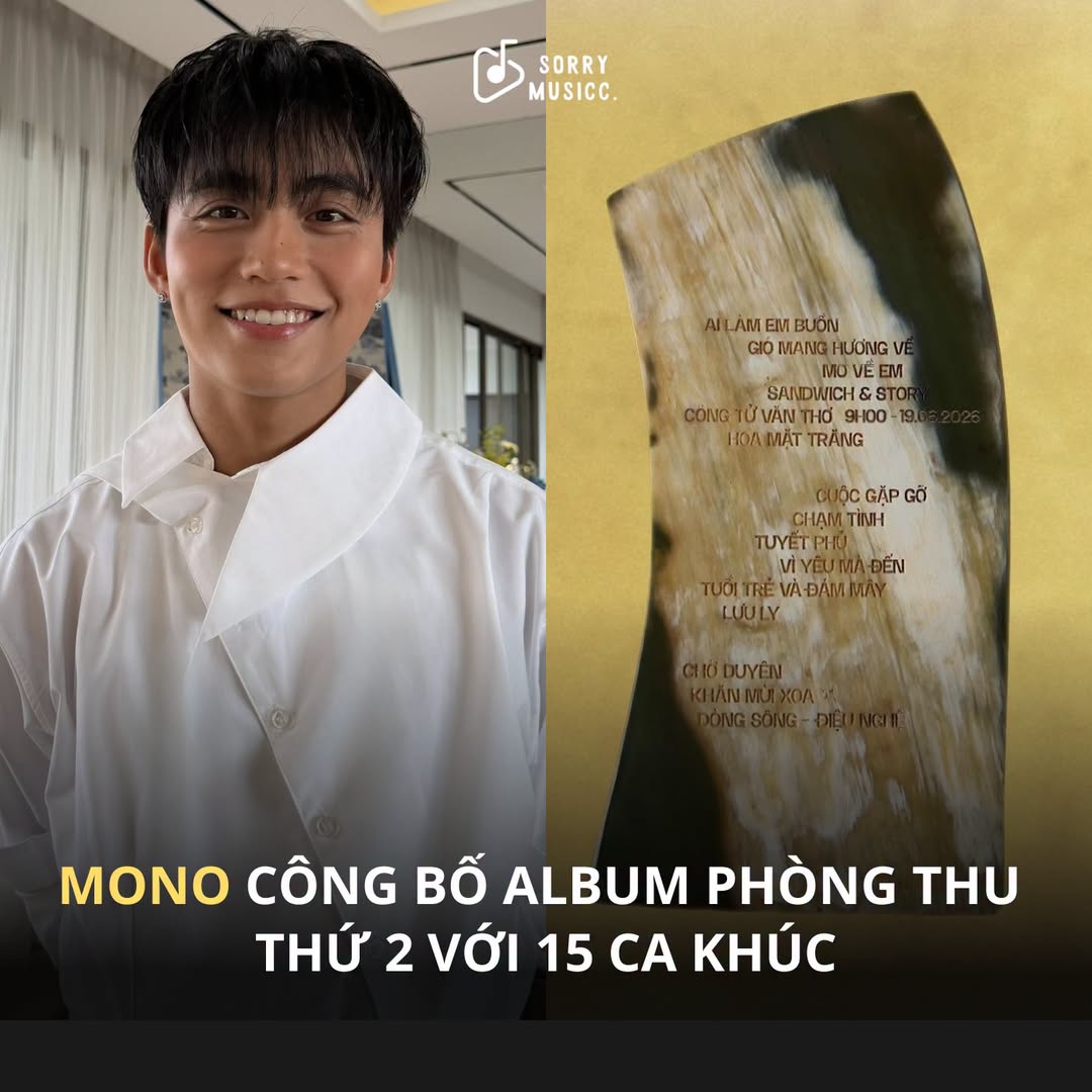 MONO công bố tracklist album phòng thu thứ hai gồm 15 ca khúc 1 719610079 1508631704143746 6803336261108614668 n
