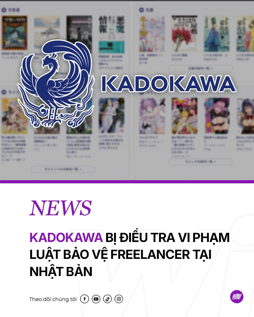 Kadokawa bị điều tra vì vi phạm Luật Bảo vệ Freelancer tại Nhật Bản 1 720057714 858468526821486 1907317283559768499 n