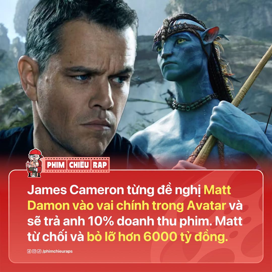 Matt Damon từ chối tham gia Avatar với thù lao 10% lợi nhuận 1 720228239 1245232657518797 2010152215746830059 n